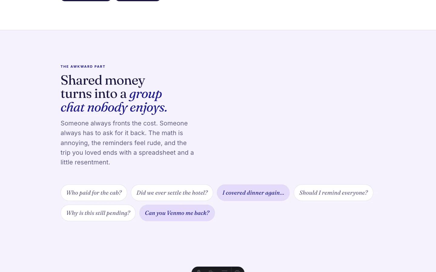 Expensease — shared money turns into a group chat nobody enjoys