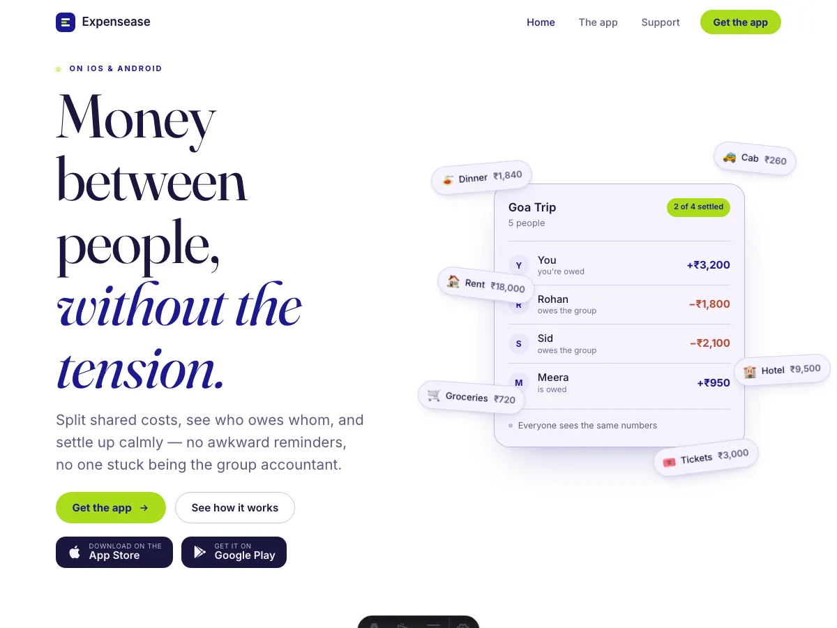 Expensease preview